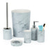 Bamboo Bathroom Set - White Marble